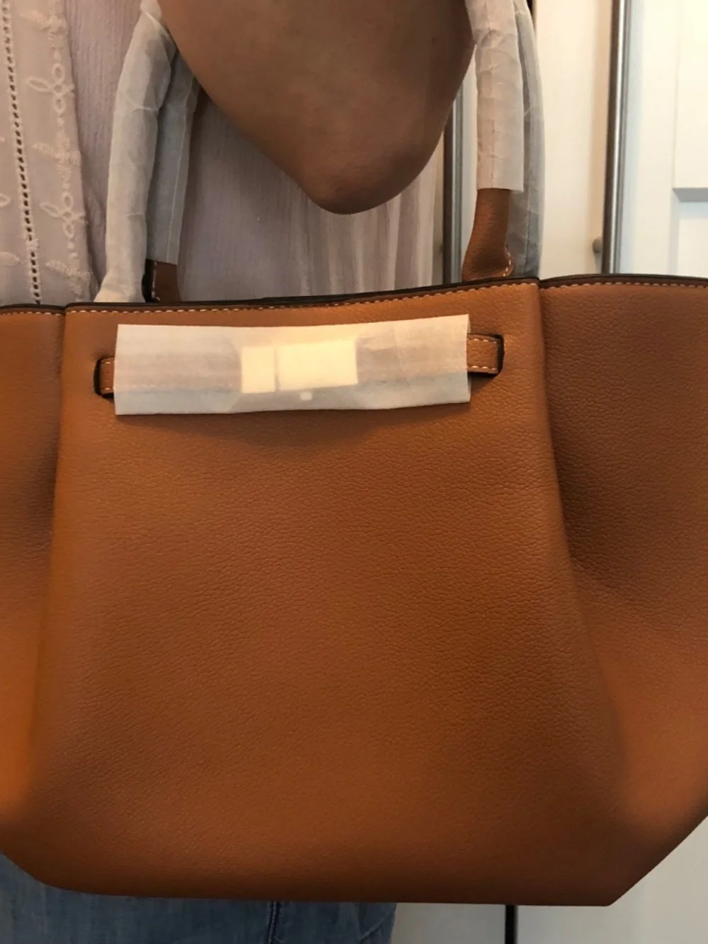 NWOT Cognac Tote Bag — Never Carried